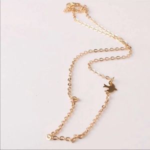 Gold Peace Dove Necklace